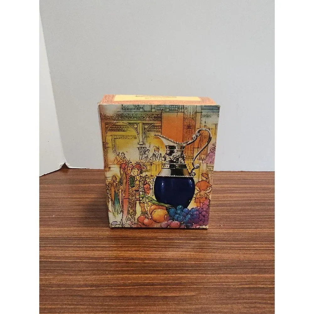 Avon Venetian pitcher blue bottle 3 oz. in Original Box‎ highly collectible